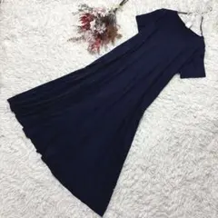 URBAN RESEARCH DOORS マキシワンピース Aライン ネイビーF