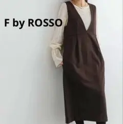 美品　F by ROSSO　エフバイロッソ　ポンチジャンパーワンピース　38