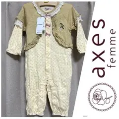 axes femmeアクシーズファム❤️うさぎ刺繍ドットプリントロンパース90❤️