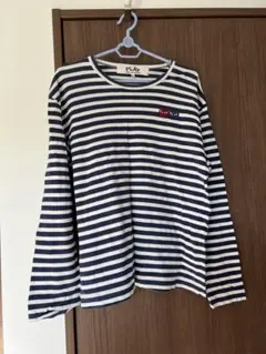 PLAY COMME des GARÇONS ストライプTシャツ XL