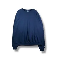 【1048】　champion　無地トレーナー　サイズXL　ネイビー