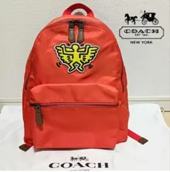 【希少！美品】コーチ◆キース・ヘリング　コラボ◆リュック◆COACH ナイロンのサムネイル