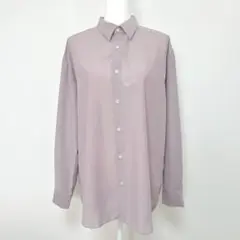 〇 【新品】GU シャツ 長袖 羽織 薄手 M