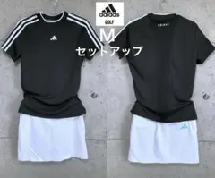 adidasGOLF【M】セットアップ　メッシュベントモック＆ストレッチスカート