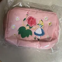 ディズニー 不思議の国のアリス 刺繍ポーチ ピンクのサムネイル