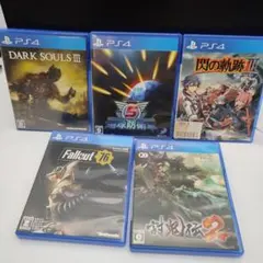 ⑧PS4ゲーム　ソフト　まとめ売り5本セット　ダークソウル フォールアウト