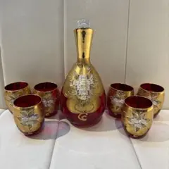MURANO GLASS ベネチアングラス デキャンタ グラス6個セット - メルカリ