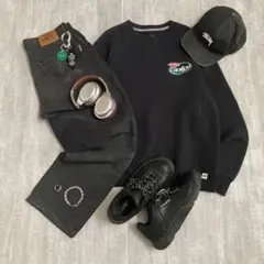 c-boy style 【NO.343】　ラッセル　ストリート　ブラックコーデ
