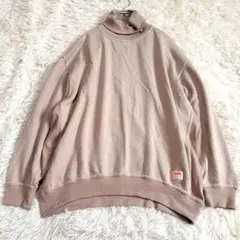 Java オーバーサイズスウェット L トレーナー ボリューム袖 タートルネック