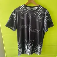 FOOT CROWN フットサルシャツ XL ブラック 半袖