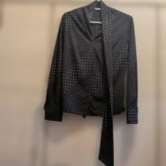★LAUTREAMONT★ドット柄 ボウタイ長袖ブラウス