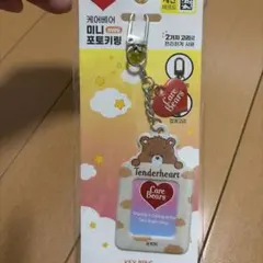 【美品】韓国ケアベア　ミニフォトキーホルダー　証明写真Care Bears