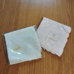 【新品未使用】日本製刺繍ハンカチ 2枚セット