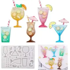 匿名配送☆ハンドメイド用シリコンモールド☆トロピカルドリンク シェイカー