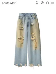 Knuth Marf 茶　ブーツカットデニム BOTTOMS | KNUTH MARF