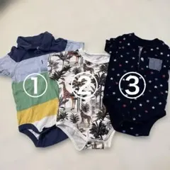 babygap 半袖ロンパース　3着セット　70-80size