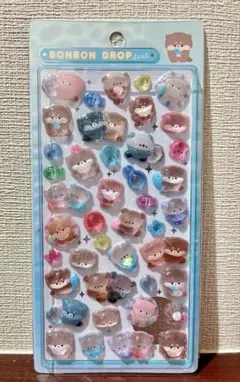 【正規品/即日】 水族館限定 カワウソ ボンボンドロップシール