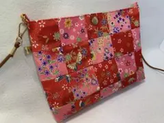 ショルダーバッグ　スマホポーチ　サコッシュ　パッチワーク　ハンドメイド(39)
