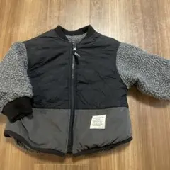 ボアとナイロンのベビーアウター　リバーシブル