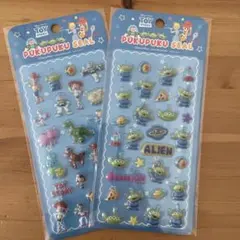 ディズニー トイストーリー リトルグリーン ぷくぷくシール