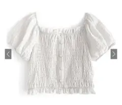 GRL袖2wayシャーリングショート丈ブラウス[ac2258]