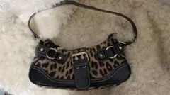 ヒョウ柄バック　y2k グランジ