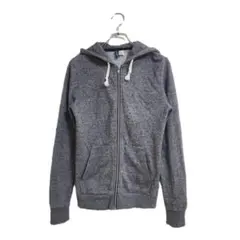 H&M DIVIDED パーカー M グレー ジップアップ シンプル 春秋