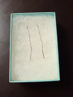ゴールド チェーン付きピアスパーツ