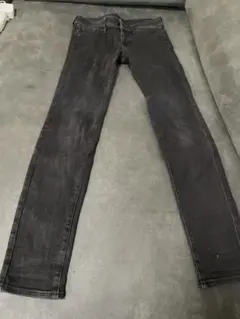 ブラック スキニーデニム