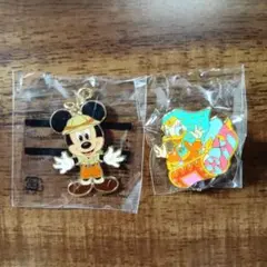 【匿名配送】ディズニー　ミッキーチャーム　デイジーバッジ　2点セットのサムネイル
