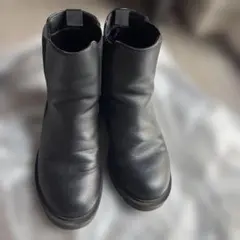 ユニクロ サイドゴアショートブーツ 24.5cm ブラック 使用感ありのサムネイル