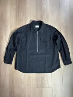 SOPHNET.LIGHT MELTON WOOL HALF-ZIP SHIRTのサムネイル