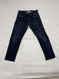 SIVIGLIA DENIMスキニーデニム ダークブルー レザーラベル付きのサムネイル
