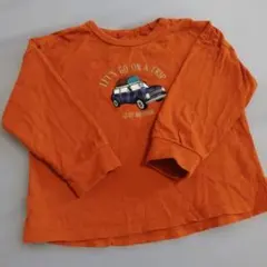 ロンＴ　秋色　車　シンプル