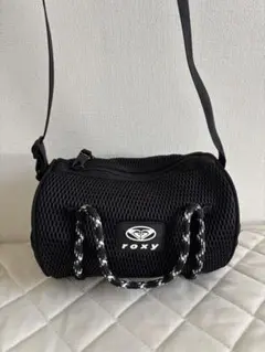 特別値下げ！[ROXY]メッシュ ミニボストン型ショルダーバッグ