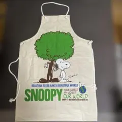 レア 昭和レトロ 日本製 snoopy スヌーピー エプロン ポケット付き