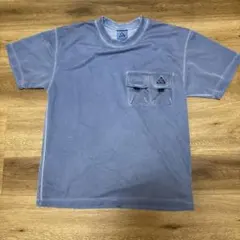 ACG メッシュTシャツ ブルー　ポケット付き　S