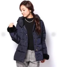 定価38500円/SHIPSシップス上質本格ダウンコートダウンジャケット/M38