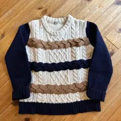 BEAMS BOY ケーブル編みニット 長袖