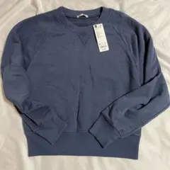 GU 長袖　ウオッシュドスウェットプルオーバー　トレーナー　M 新品