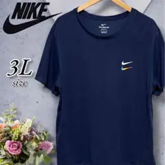 NIKE Tシャツ 3L ネイビー グラデーションロゴのサムネイル