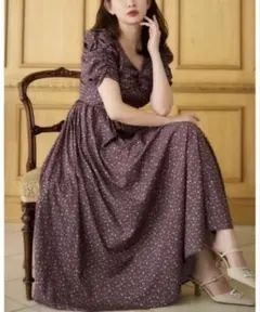 herlipto Roseraie Long Dress Sサイズ パープルのサムネイル