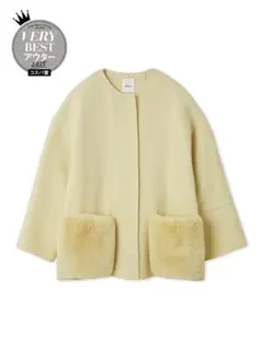 リバーコート ノーカラージャケット