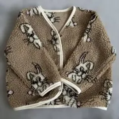 ［早い者勝ち］ウサギ柄アウター　110サイズ