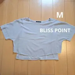 BLISS POINT Mサイズ ライトグレー Tシャツのサムネイル