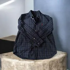 【美品】ラルフローレン キッズ ボタンダウンシャツ 130cm チェック柄