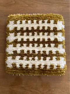 ノッティング  椅子敷き　174 倉敷ノッティング椅子敷き 40x40 - 工芸ギャラリー楽風