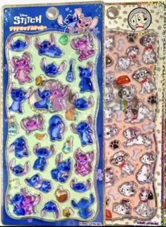 正規品 ディズニー プチドロップステッカー セット 101匹わんちゃんスティッチ
