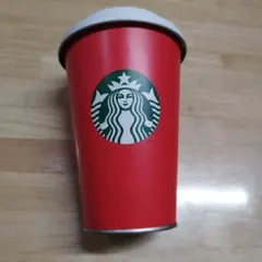スターバックス レッド　タンブラー型 キャニスター　空き缶のサムネイル