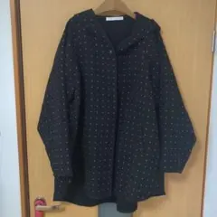 LUPILIEN ドット柄フード付きジャケット